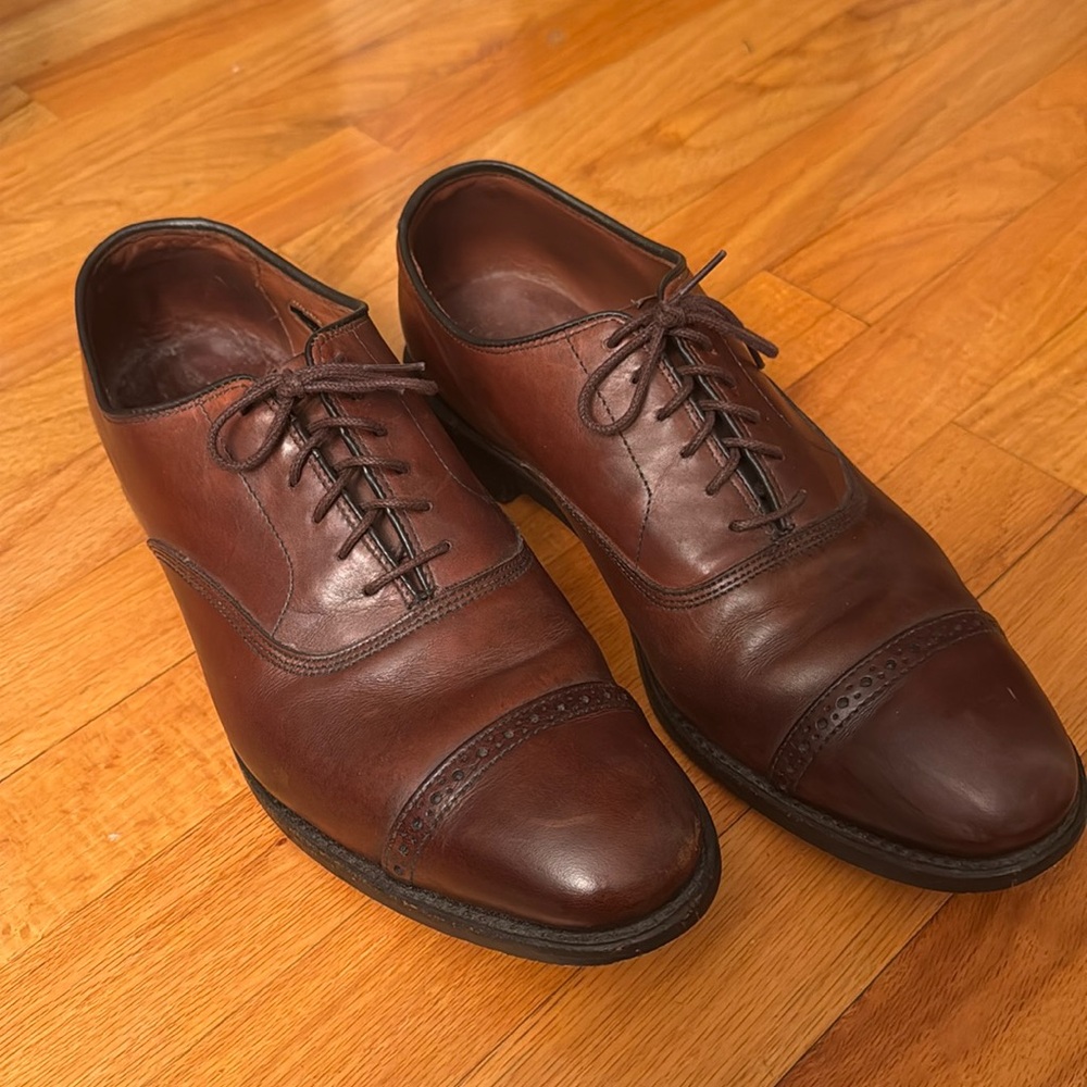 Allen Edmonds men’s dress shoes.  Size 11. Used, but plenty of life left.